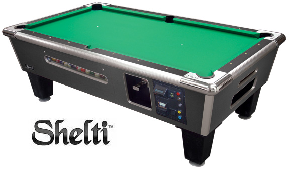 Shelti Bayside Charcoal Matrix Pool Table - Click Image to Close